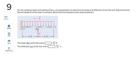 For The Cantilever Beam And Loading Shown Determine T