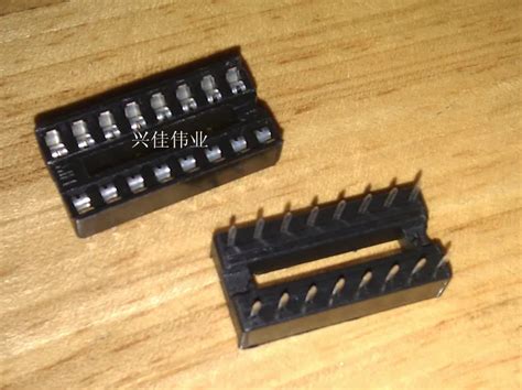 16 Pin Dip Square Hole Ic Sockets Adapter 16pin Pitch 2 54mm Connector In Integrated Circuits