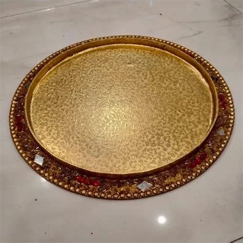 Brass Round Thali For Gifting At Rs Piece In Faridabad ID