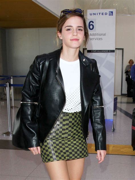 Emma Watson In Mini Skirt At Lax 29 Gotceleb