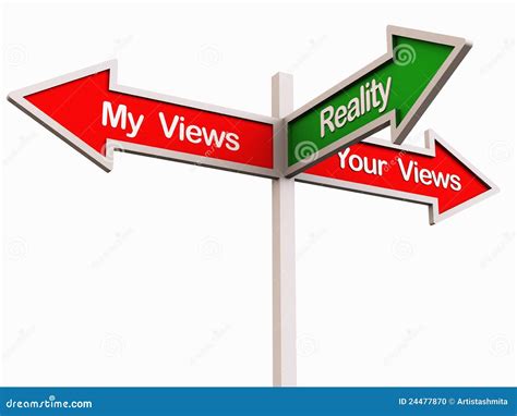 Reality Between Different Views Stock Illustration Image 24477870