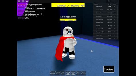 Sans multiversal battle codes are a set of promo codes released from time to time by the game developers. Roblox:Sans multiversal battles...Omnipotent Sans showcase ...