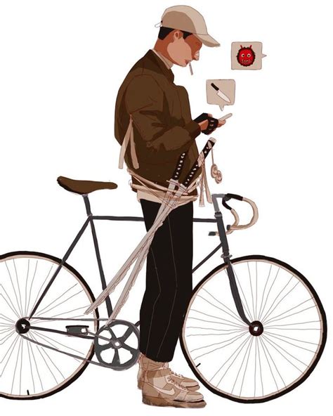 Original Streetwear Illustrations By Mau Lencinas Character Art Bike