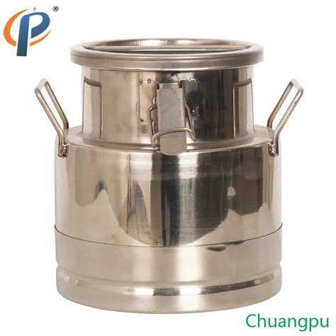 Stainless Steel Liter Milk Can In Feeding Watering Supplies From