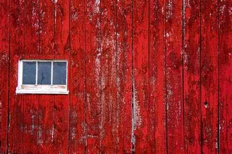 Red Barn Wall Siding With Window Stock Photo Image Of Siding Boards