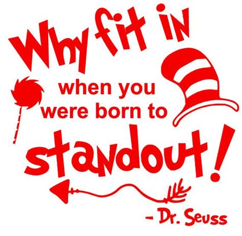 Dr Seuss Why Fit In Quote Svg Back To School Dr Seuss Quotes Dr