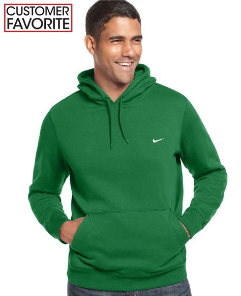 Nike Classic Fleece Pullover Hoodie In Green For Men Lyst
