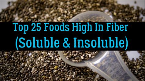 Top 25 Foods High In Fiber Soluble And Insoluble High Fiber Foods
