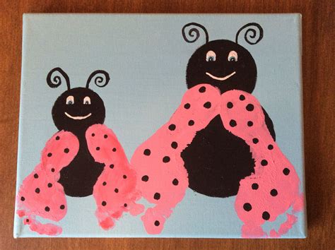 Ladybug Footprints Footprint Art Prints Art