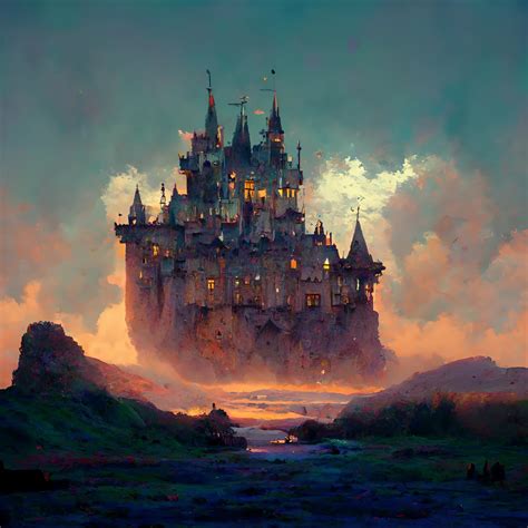 Artstation A Giant Faraway Castle Artworks