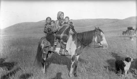 Horse Back Riding Taken At Two Medicine River 1909 Alfred Haddon Image