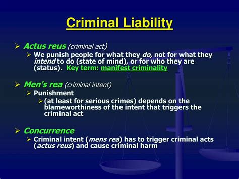 ppt criminal law chapter 3 the general principles of criminal liability actus reus powerpoint