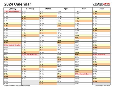 2024 Calendar Pdf Word Excel 2024 Yearly Calendar Template Excel Free