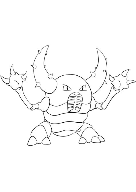 Pinsir No127 Pokemon Generation I All Pokemon Coloring Pages