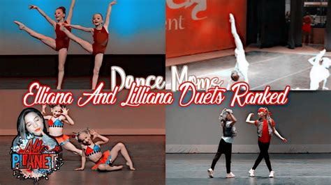 Dance Moms Elliana And Lilliana Duets Ranked Youtube
