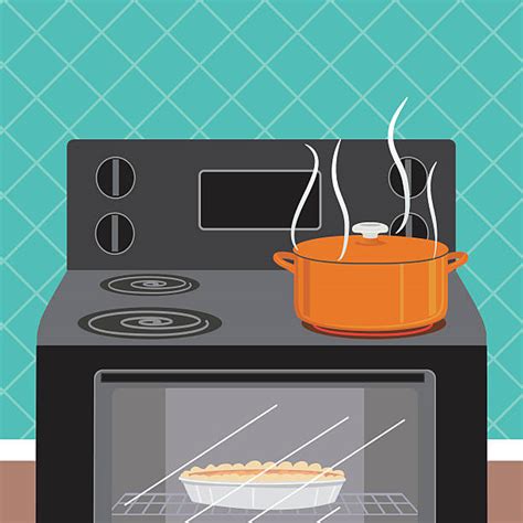 Electric Oven Drawings Illustrations Royalty Free Vector Graphics