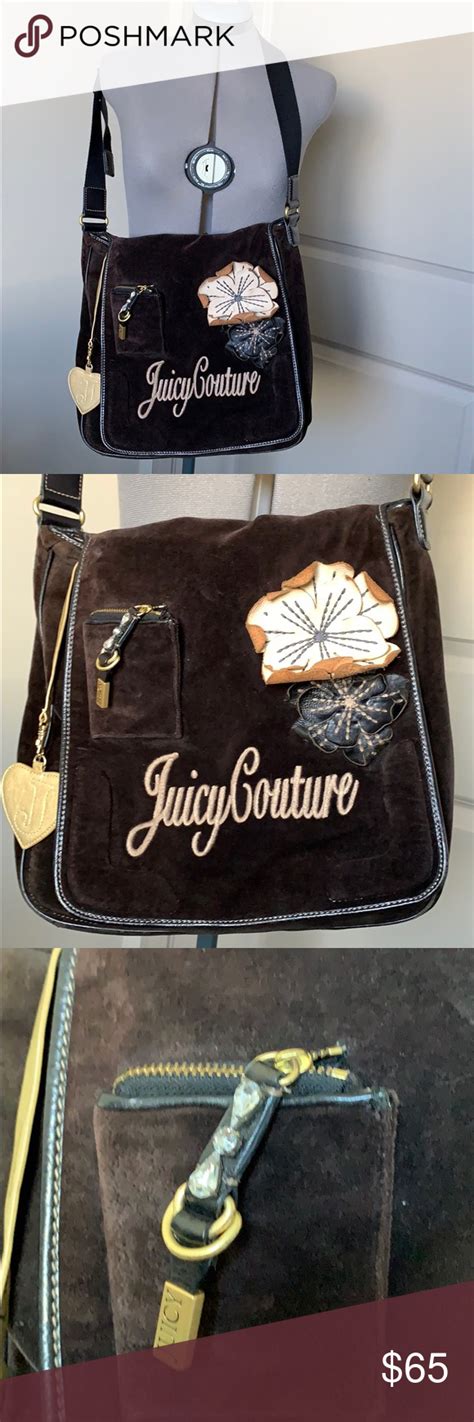 Juicy Couture Messenger Book Bag Heartwellparklongbeach