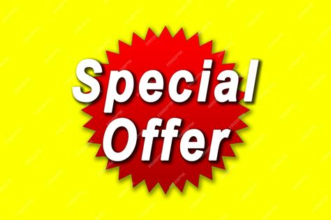 Premium Photo Illustration Of Special Offer On Yellow Background