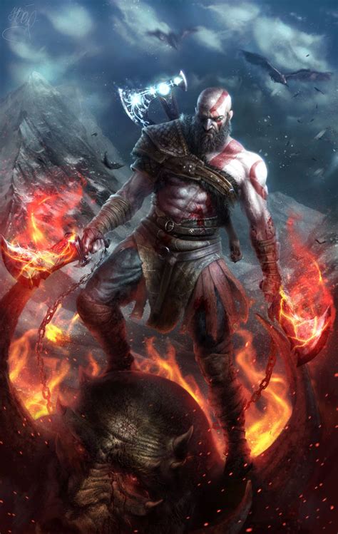 Kratos God Of War4 By Gaammby On Deviantart