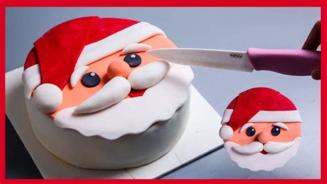 I tried this method of. Amazing Christmas Cake Decorating Easy Tips| Santa Claus ...