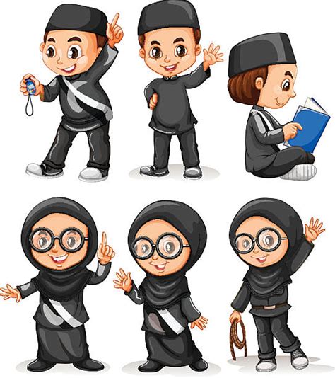 350 Cute Muslim Boys Clip Art Stock Illustrations Royalty Free Vector