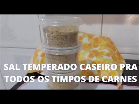 sal temperado caseiro muito fácil de fazer YouTube Tempero caseiro