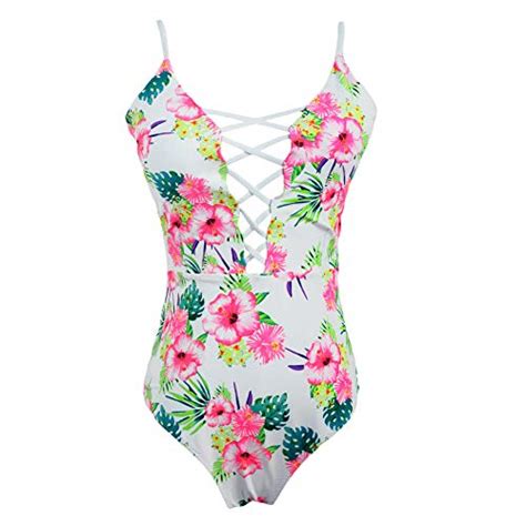 Buy Segolike New Sexy Women One Piece Swimsuits Floral Print Hollow Out