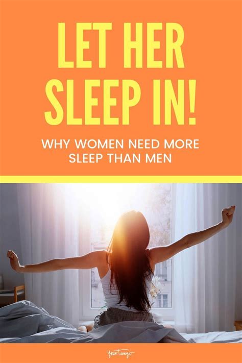Let Her Sleep In Why Women Need More Sleep Than Men Men How To Stay