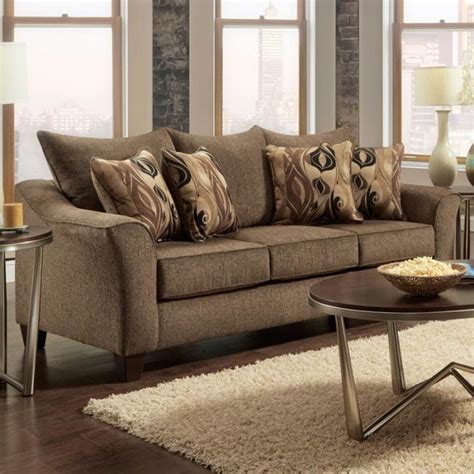 This Brownbeige Sofa Works With Any Living Room Decor Camero Brown