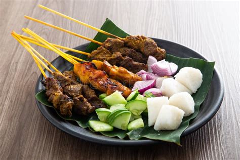3 Different Type Of Malaysian Satay Chicken Beef And Mutton Satay