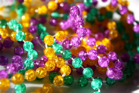 Mardi Gras Beads Closeup Picture | Free Photograph | Photos Public Domain