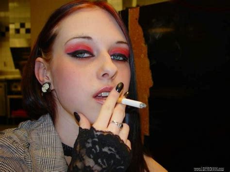 girl smoking punk outfits gothic outfits liz vicious women smoking cigarettes granny hair