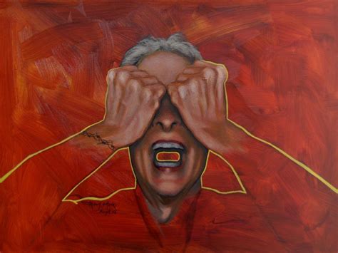 Angst 02 Anguish Stretch Canvas Oil Painting Pastel Painting