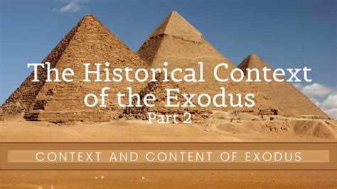 Historical Context Of Exodus Part 2 You Think Too Much