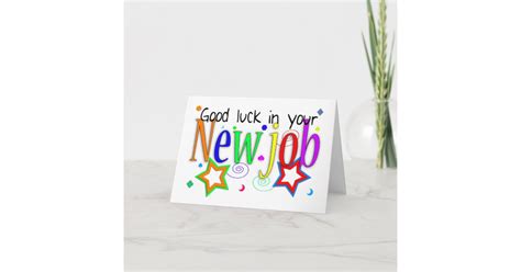 Good Luck In Your New Job Greeting Card New Job