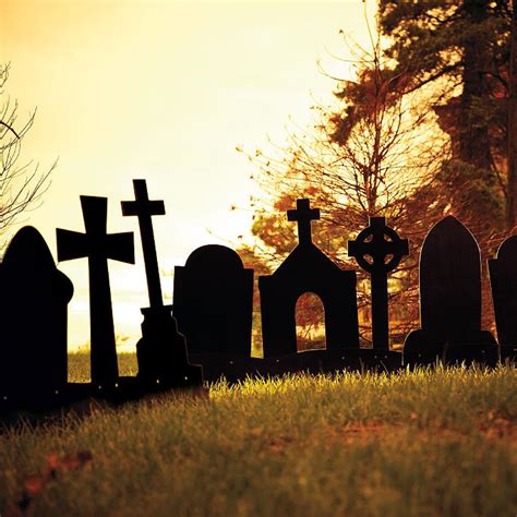 Martha Stewart Halloween Graveyard Silhouettes Grandin Road