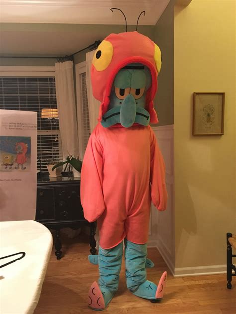 Finished My Squidward Wearing A Salmon Suit Costume Odd Stuff Magazine