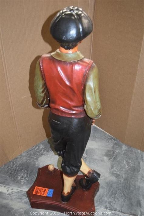 North State Auctions Auction Summer Home Auction Item Golfer Statue