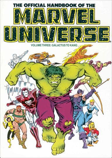 Trade Reading Order Official Handbook Of The Marvel Universe Vol 3