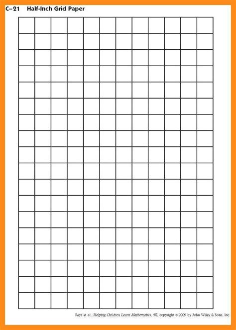 1 12 Inch Grid Paper Printable