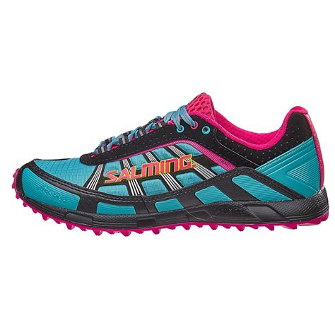 Salming Trail T2 Womens Shoes Turquoiseblack 360° View Running