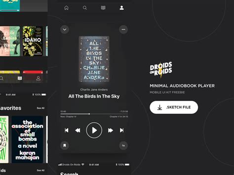 A library is an ordinary sketch document … Audio Book Player App Kit - Free Sketch Resource | Sketch ...