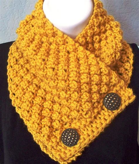 Free Knitting Pattern For Blackberry Button Scarf Pattern Buttoned