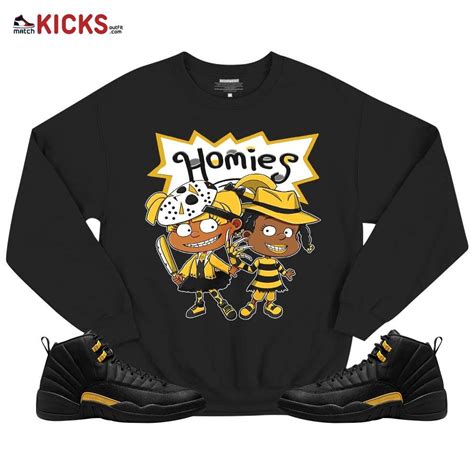 Homies Rugrats Susie Horror Sneaker Shirt Match Black Taxi 12s Jordan