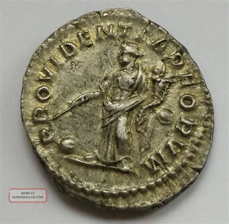 Macrinus Silver Denarius Authentic Ancient Roman Coin