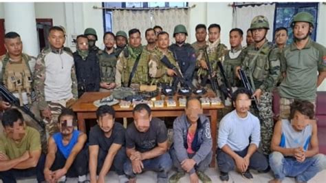 Manipur Violence Security Forces Recover Arms From Kangpokpi District