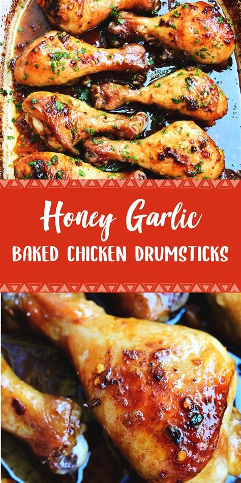 Honey Garlic Baked Chicken Drumsticks Jolly Lotus