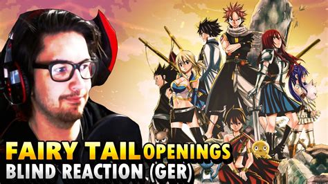 Fairy Tail Opening Blind Reaction Youtube