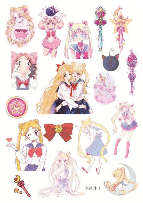 Japan Anime Sailor Moon Deco Seal Stickers Minako Aino Sailor Venus V Sailor Moon Fan Art