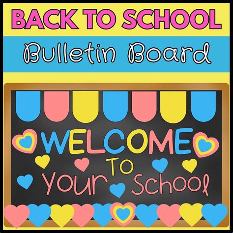 Back To School Bulletin Board Kit Welcome To School Classroom